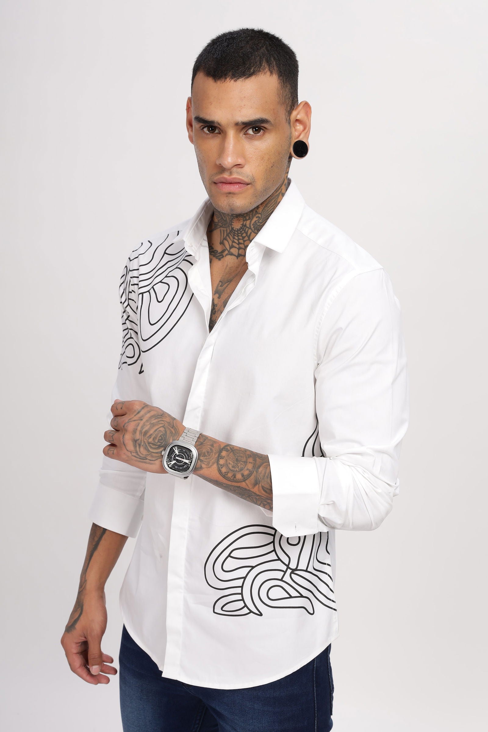 Organic Curves White Shirt - Three Days
