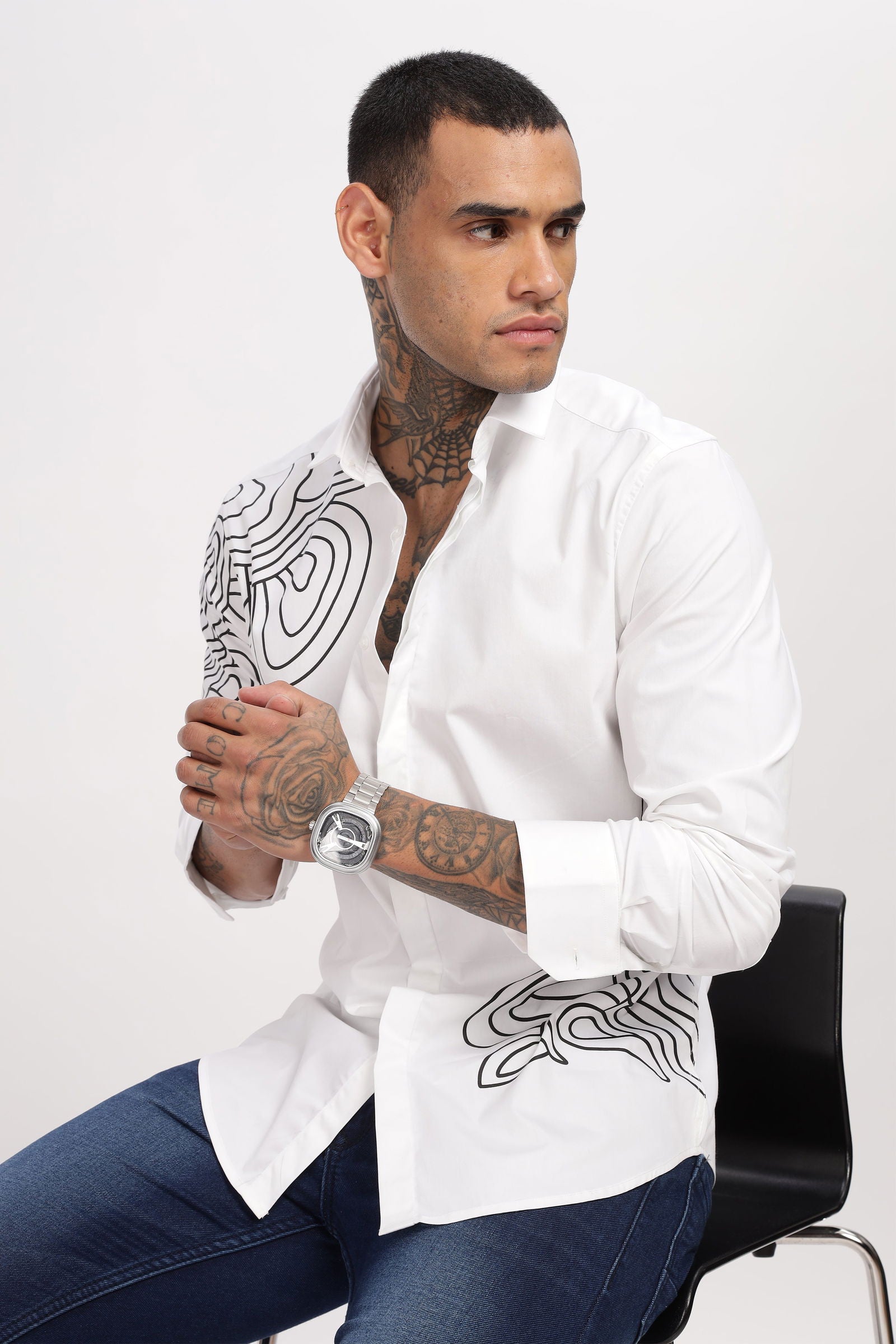 Organic Curves White Shirt - Three Days