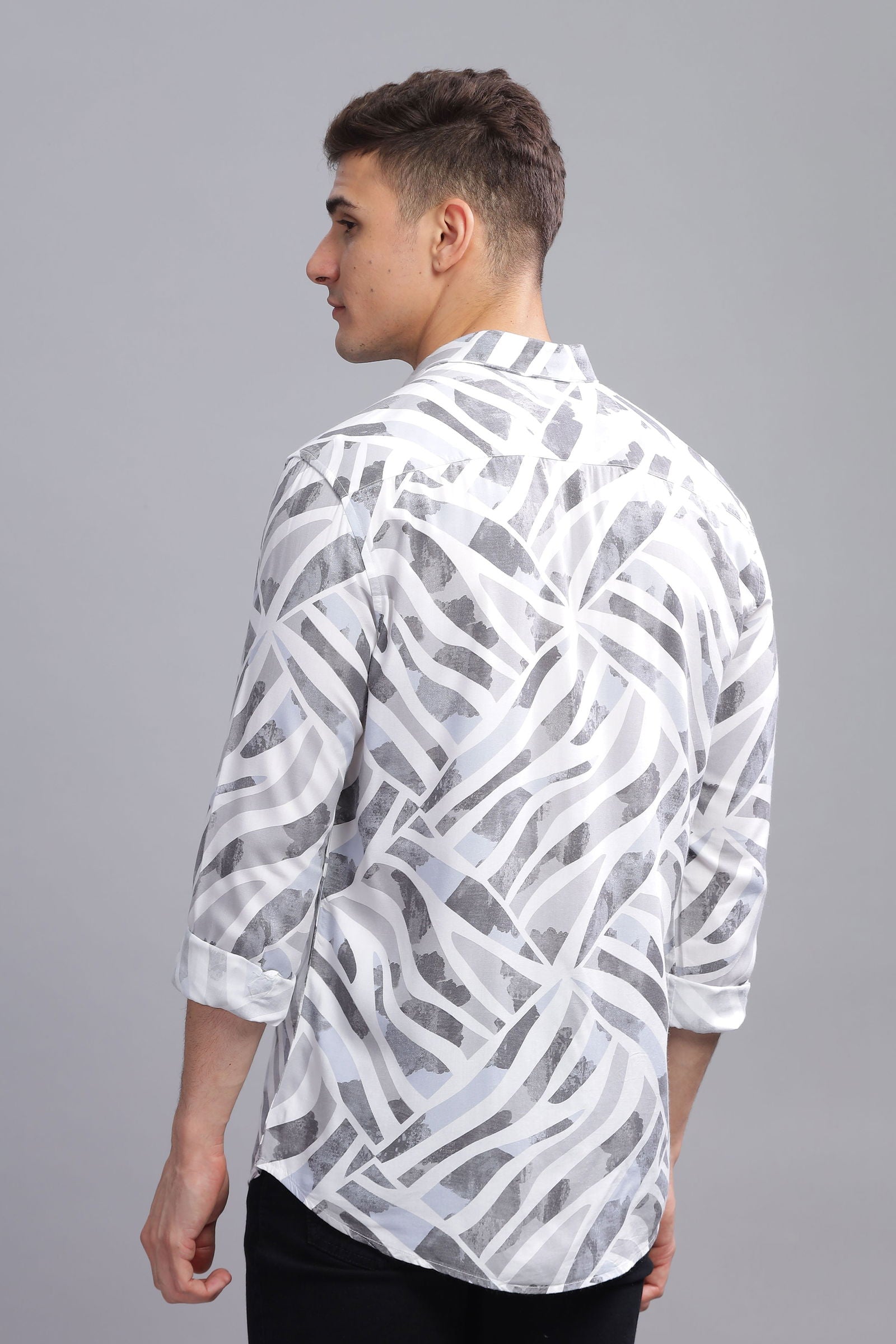 Quantum Abstract Printed Shirt - Three Days