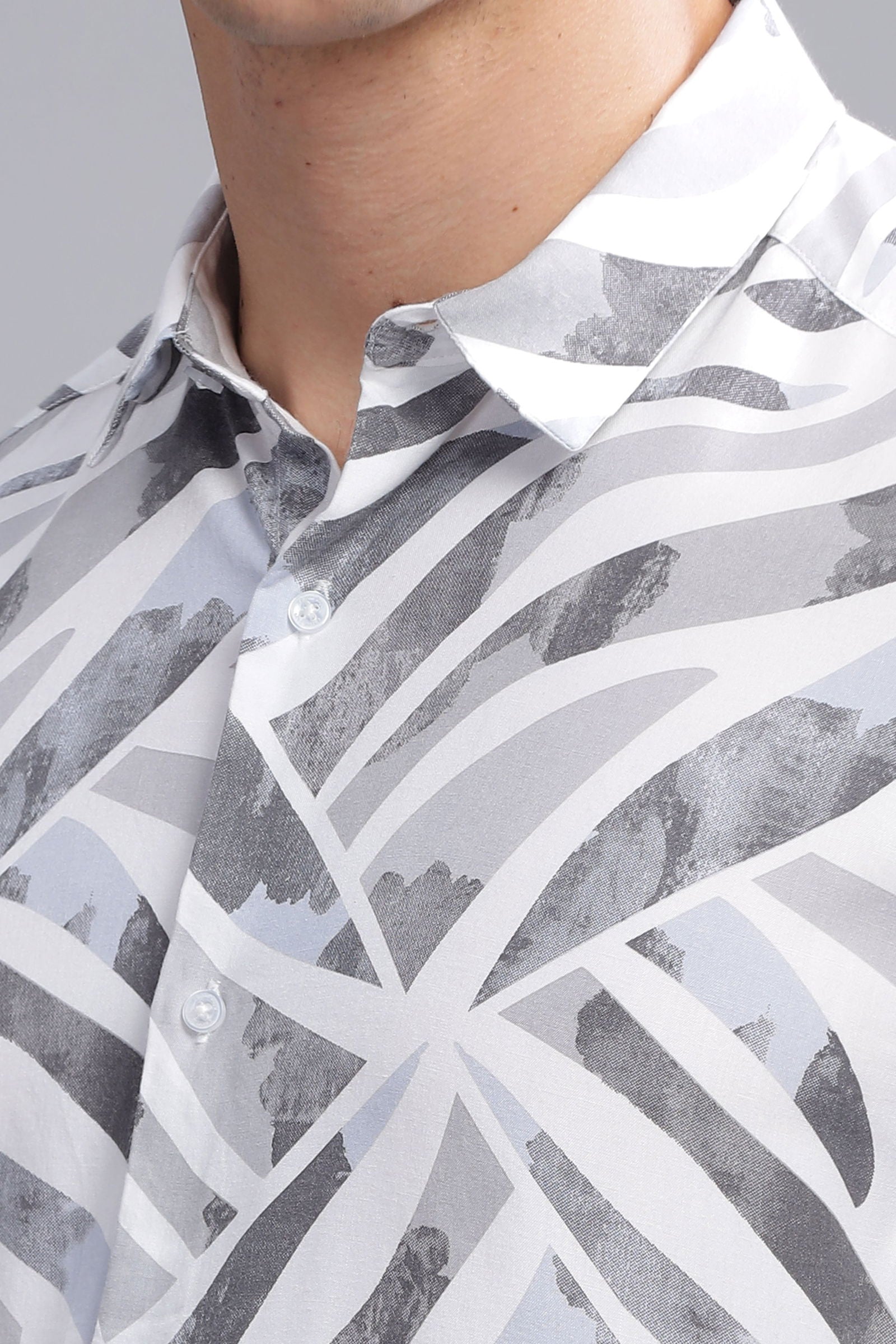 Quantum Abstract Printed Shirt - Three Days