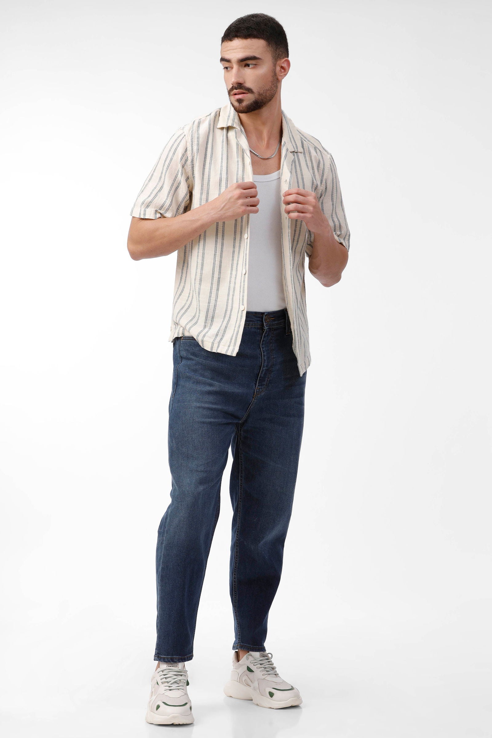Slouchy Fit Blue Jean - Three Days