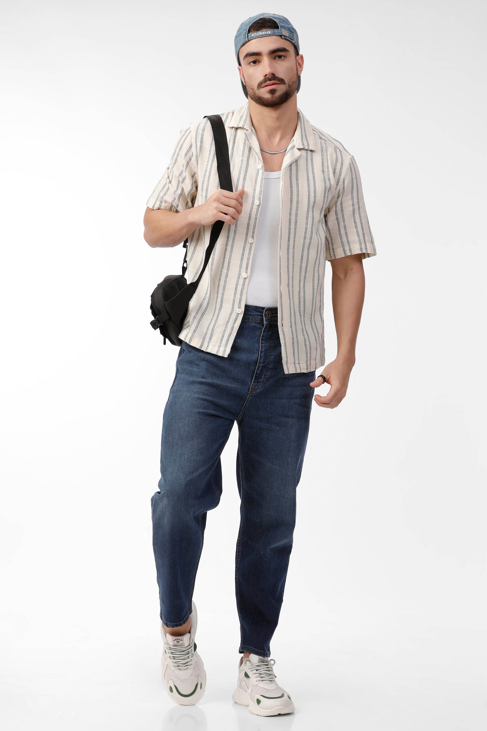 Slouchy Fit Blue Jean - Three Days