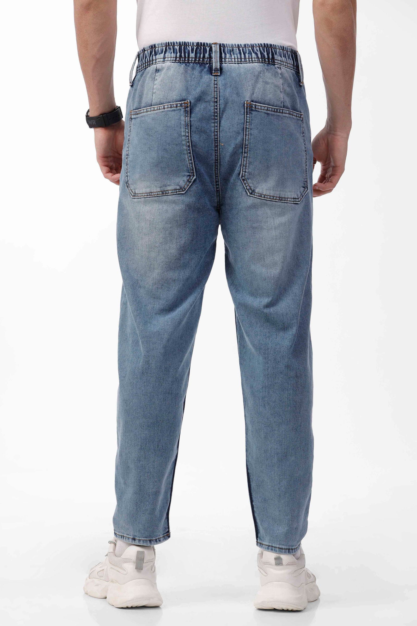 Slouchy Fit Mid Blue Jean - Three Days