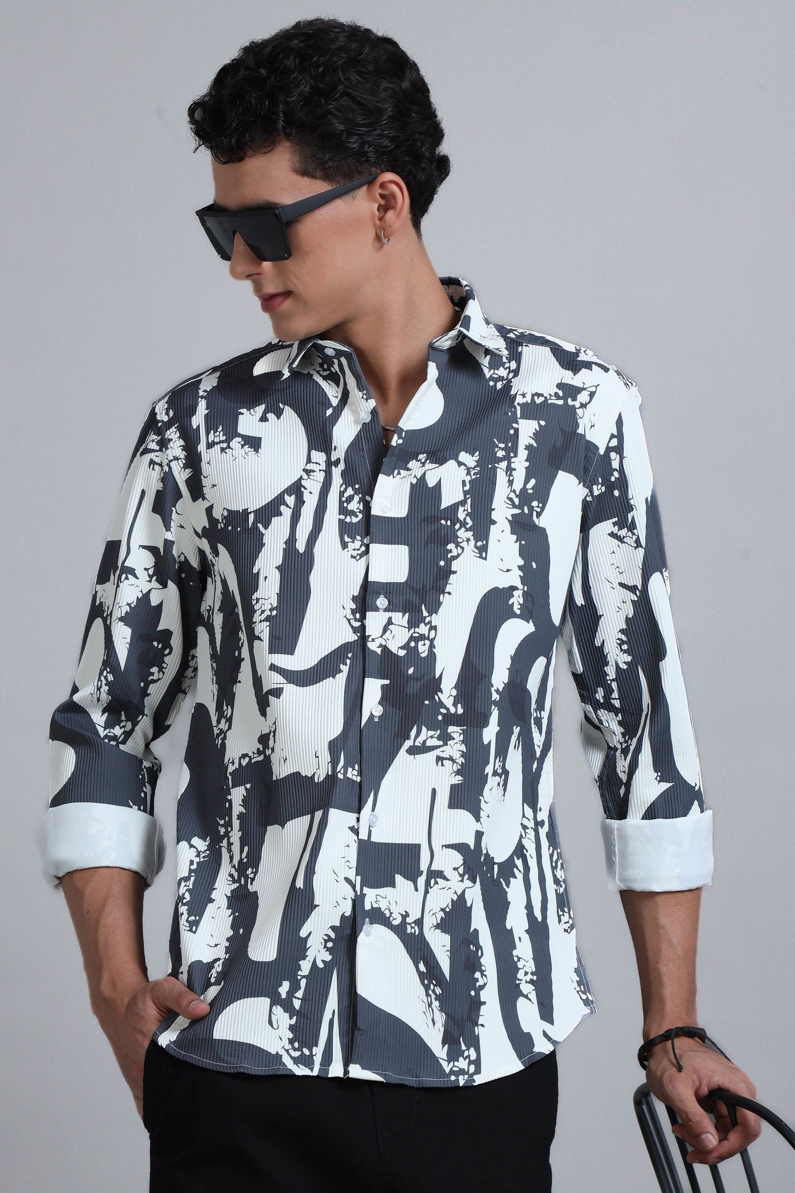 Stripe Vista Textured Shirt - Three Days