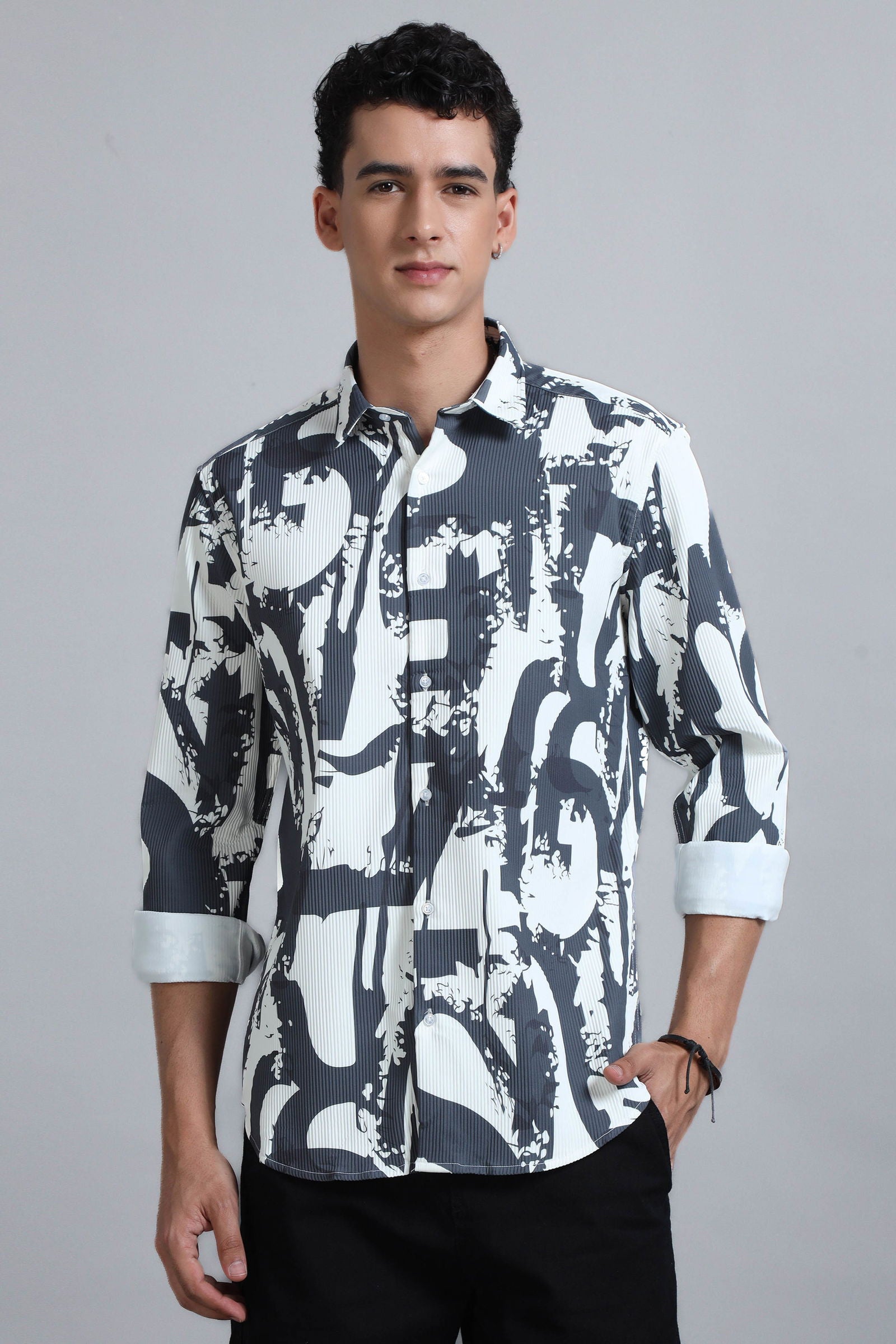 Stripe Vista Textured Shirt - Three Days