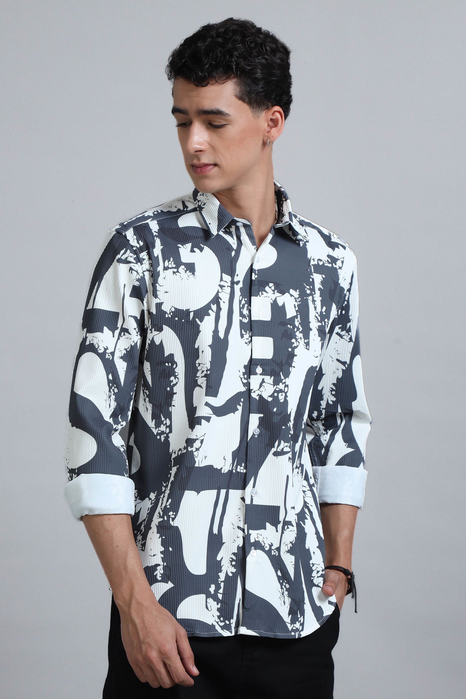 Stripe Vista Textured Shirt - Three Days