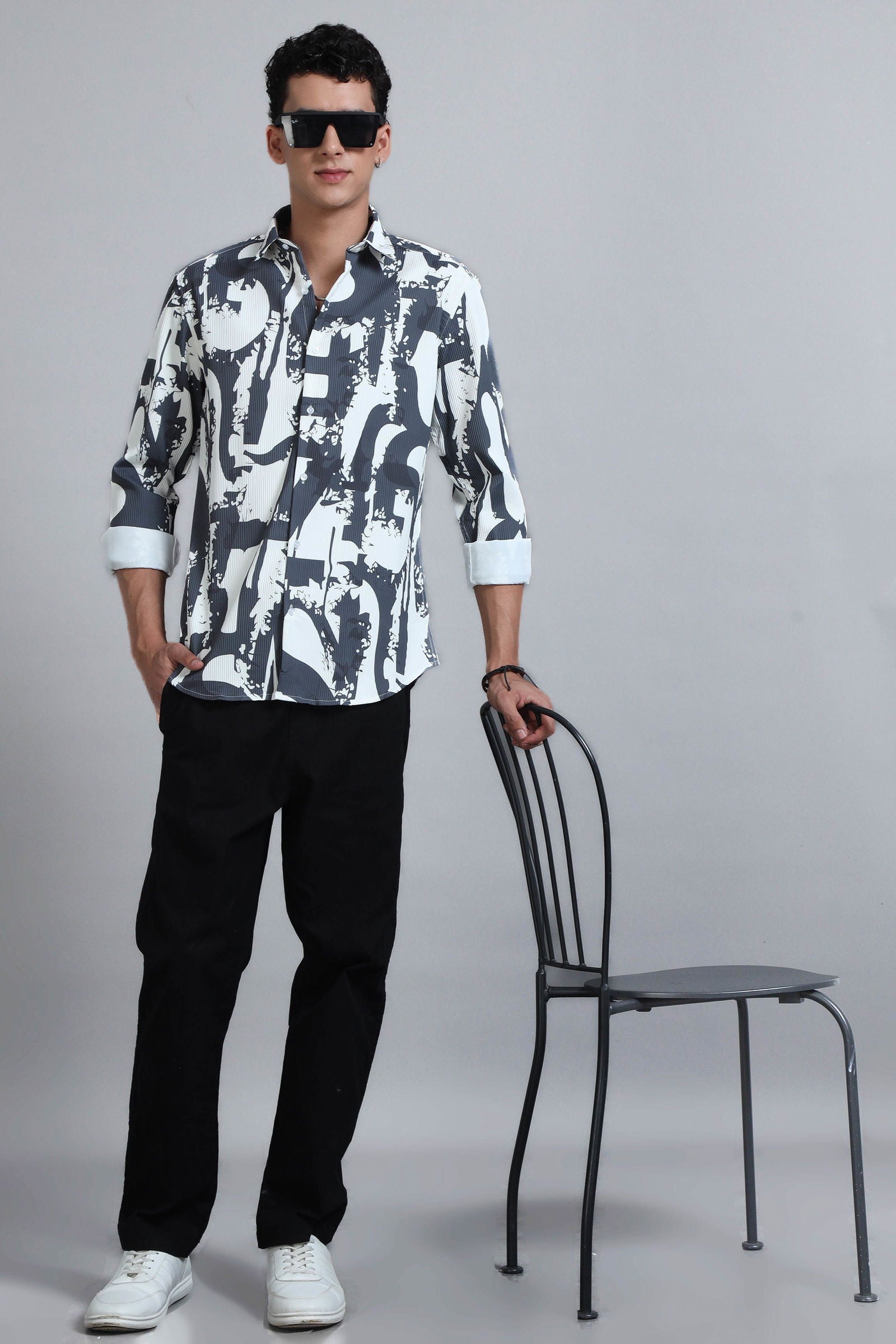 Stripe Vista Textured Shirt - Three Days