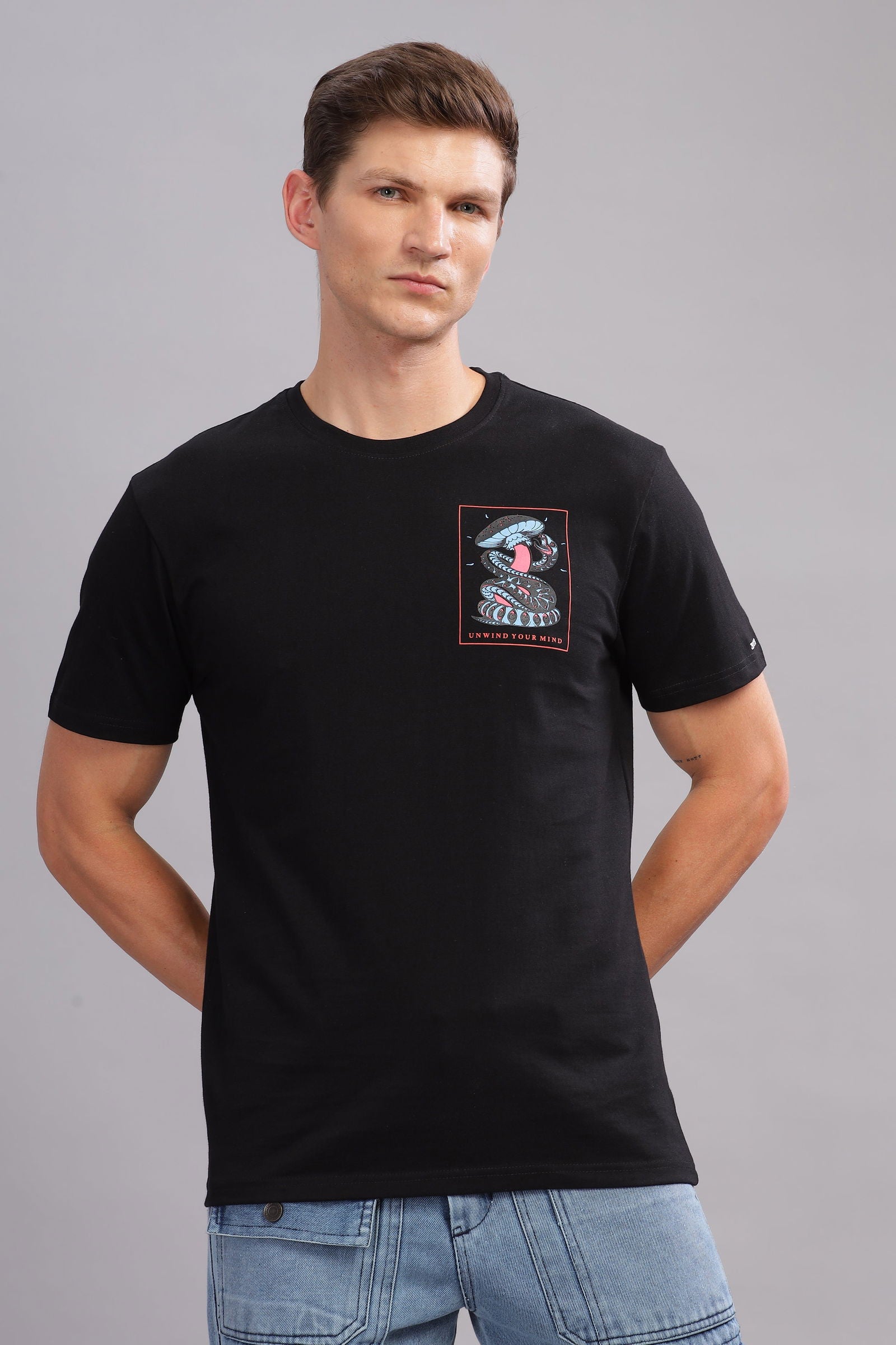 Unwind Your Mind Black Tshirt - Three Days