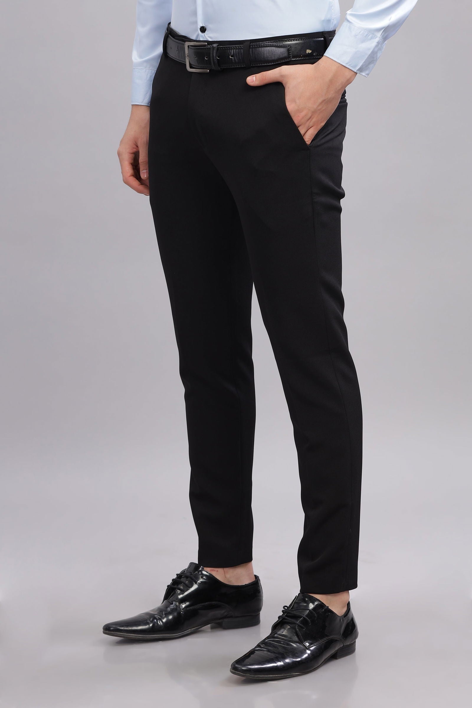 UrbanFlex Black Formal Pants - Three Days