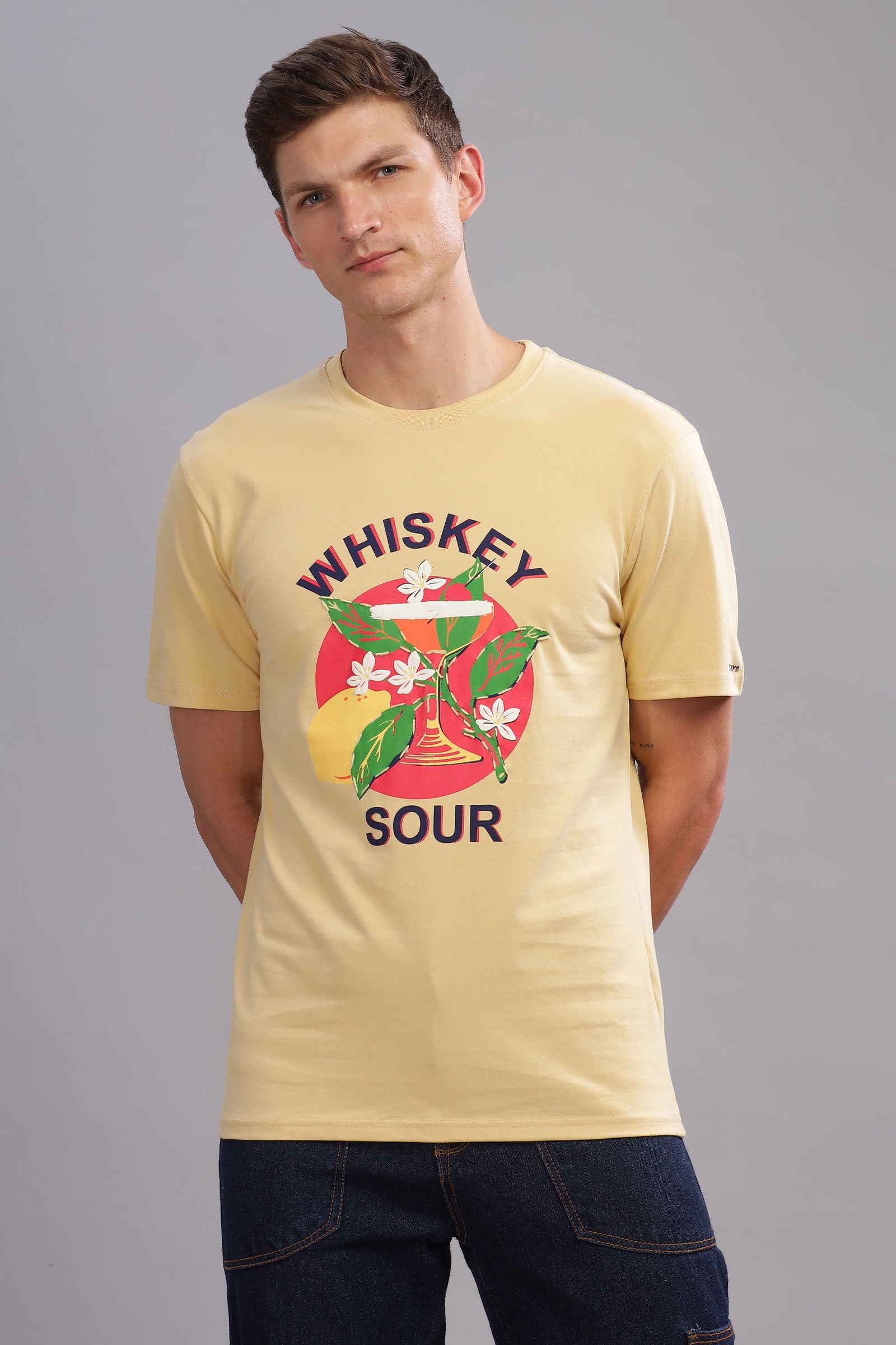 Whiskey Sour Beige Tshirt - Three Days