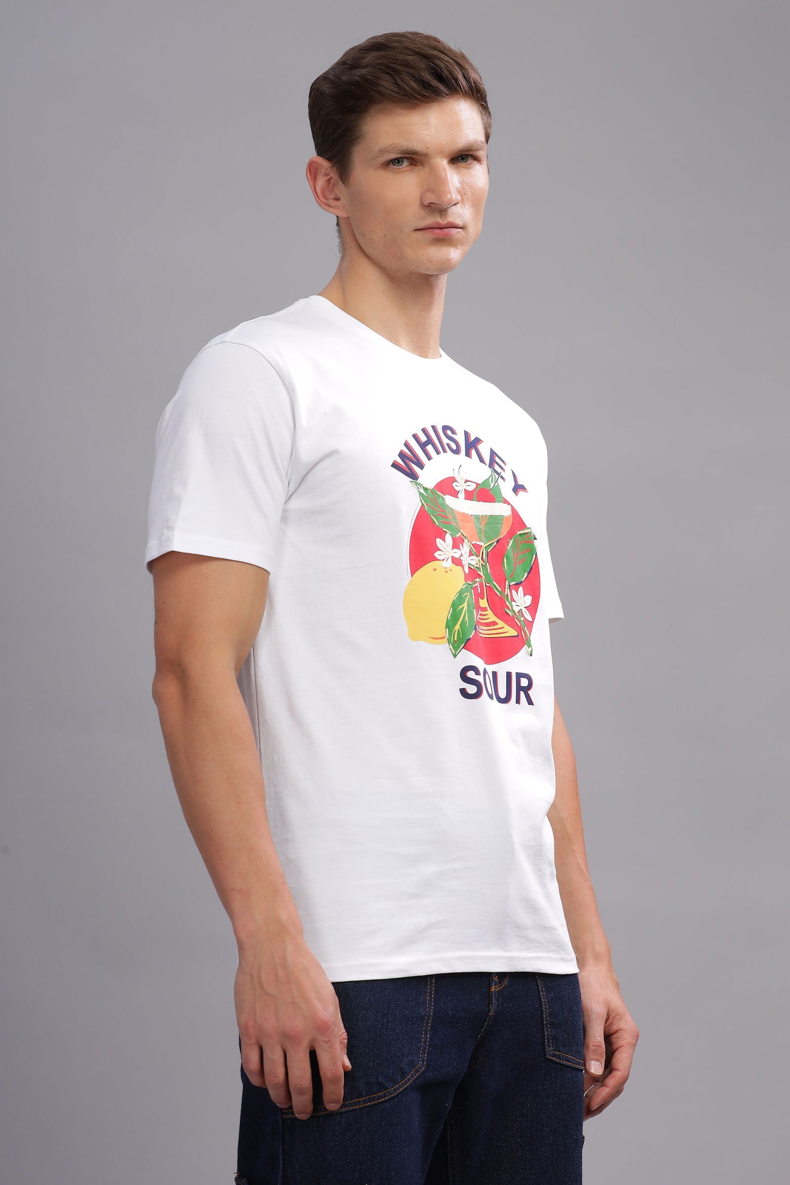 Whiskey Sour White Tshirt - Three Days