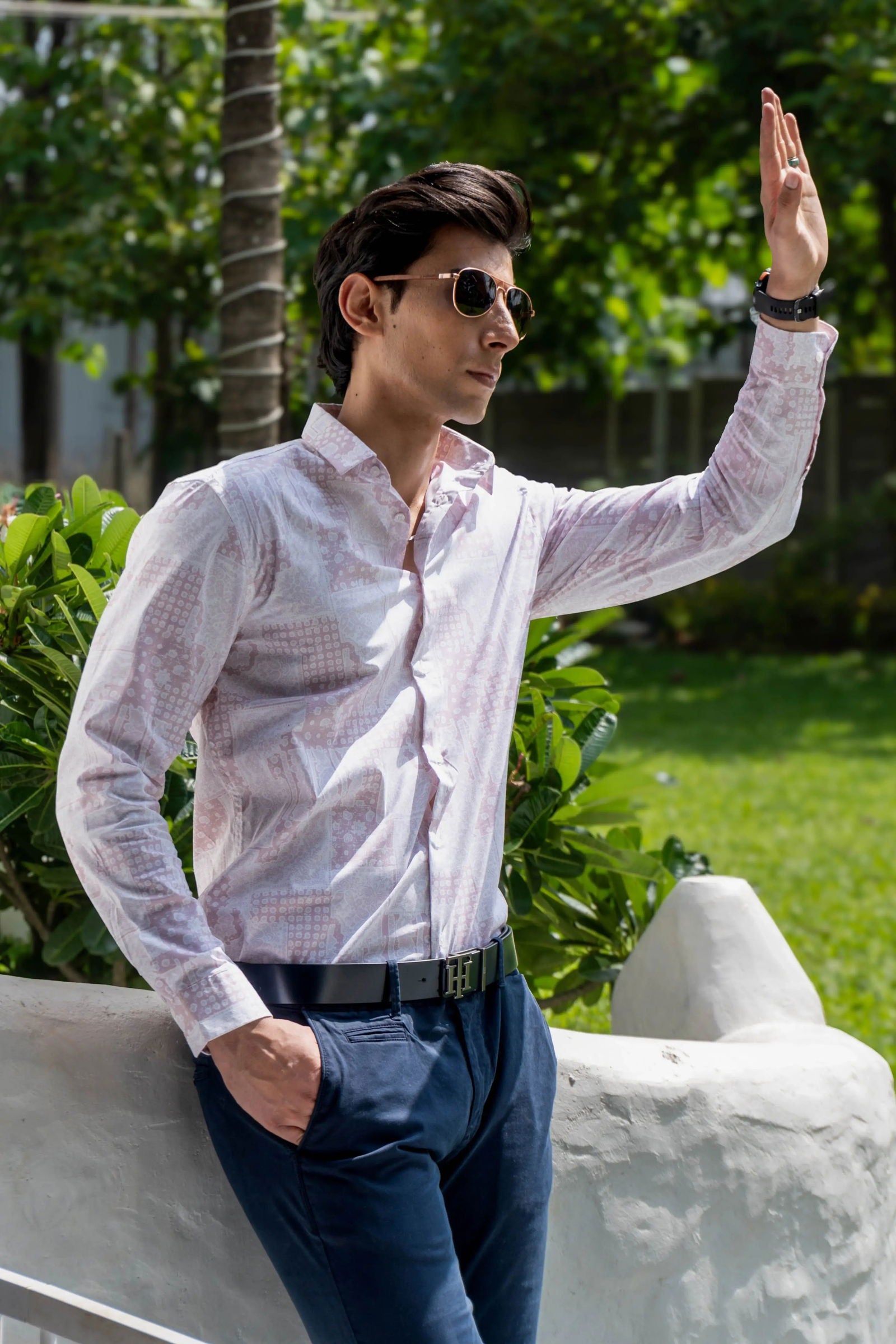 Zenith Abstract Print Full Sleeves Shirt - Three Days