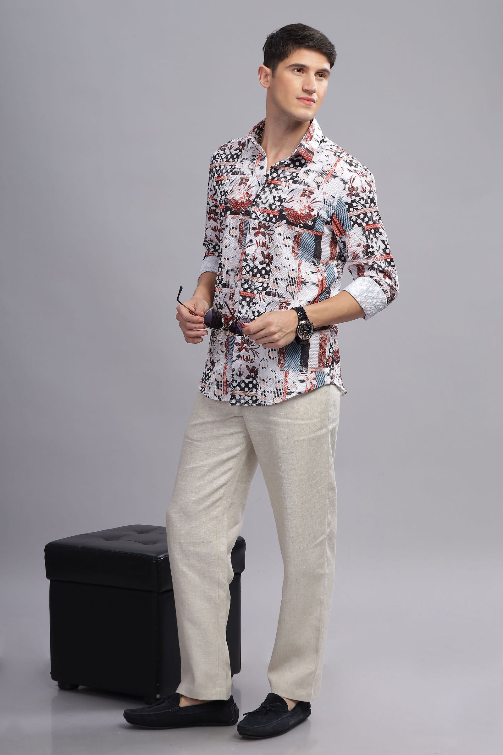 Zeno Textued weave shirt - Three Days