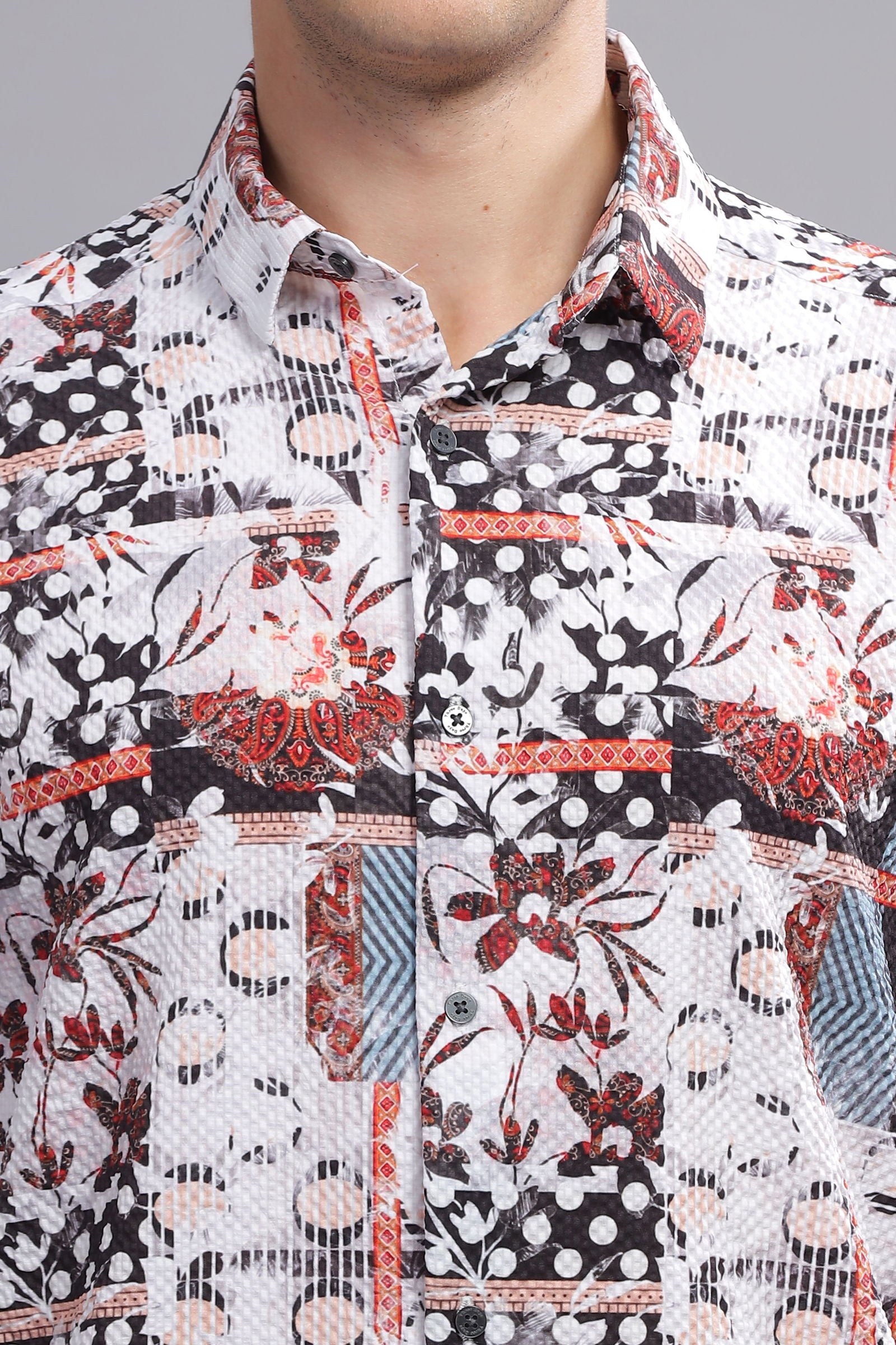 Zeno Textued weave shirt - Three Days