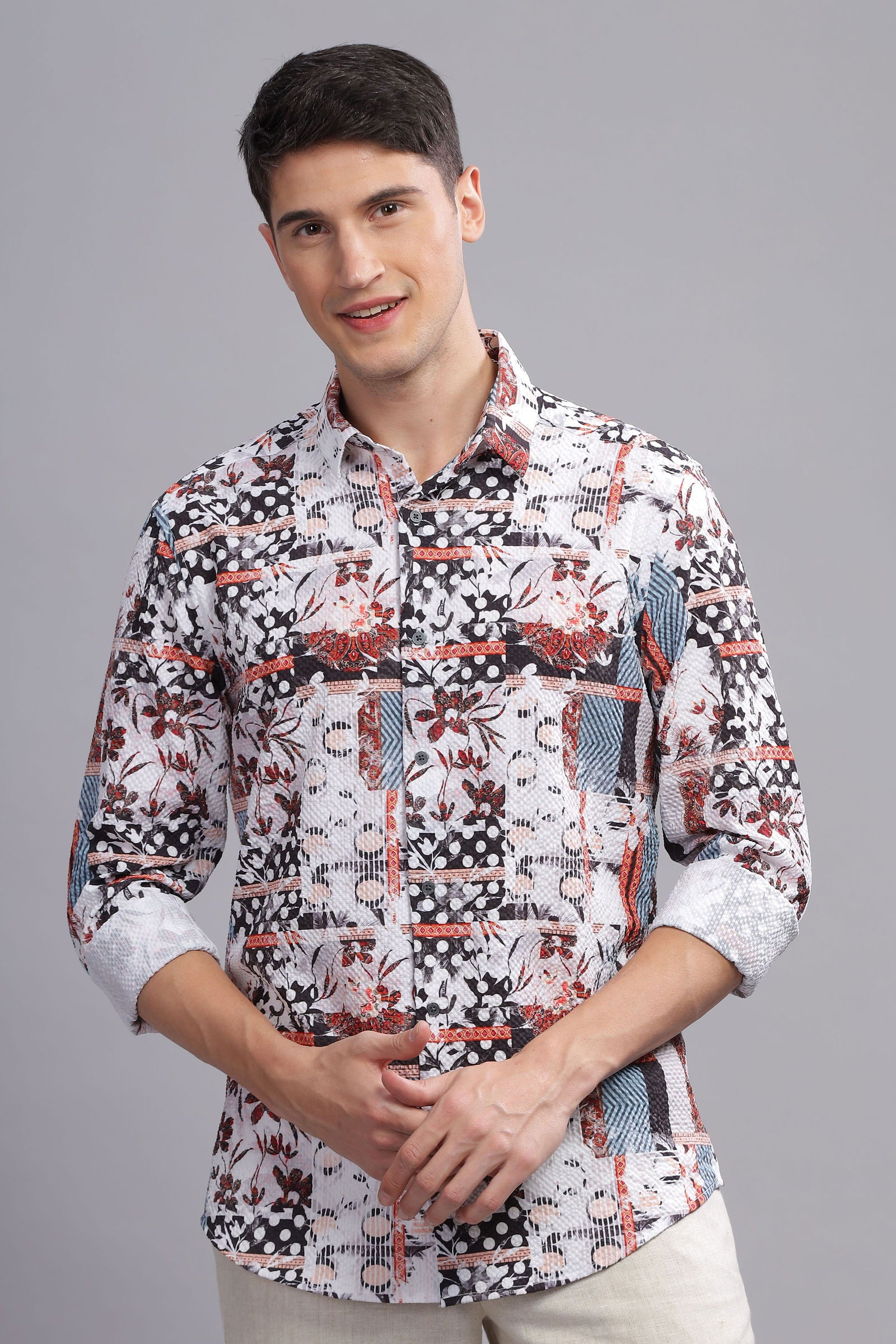 Zeno Textued weave shirt - Three Days