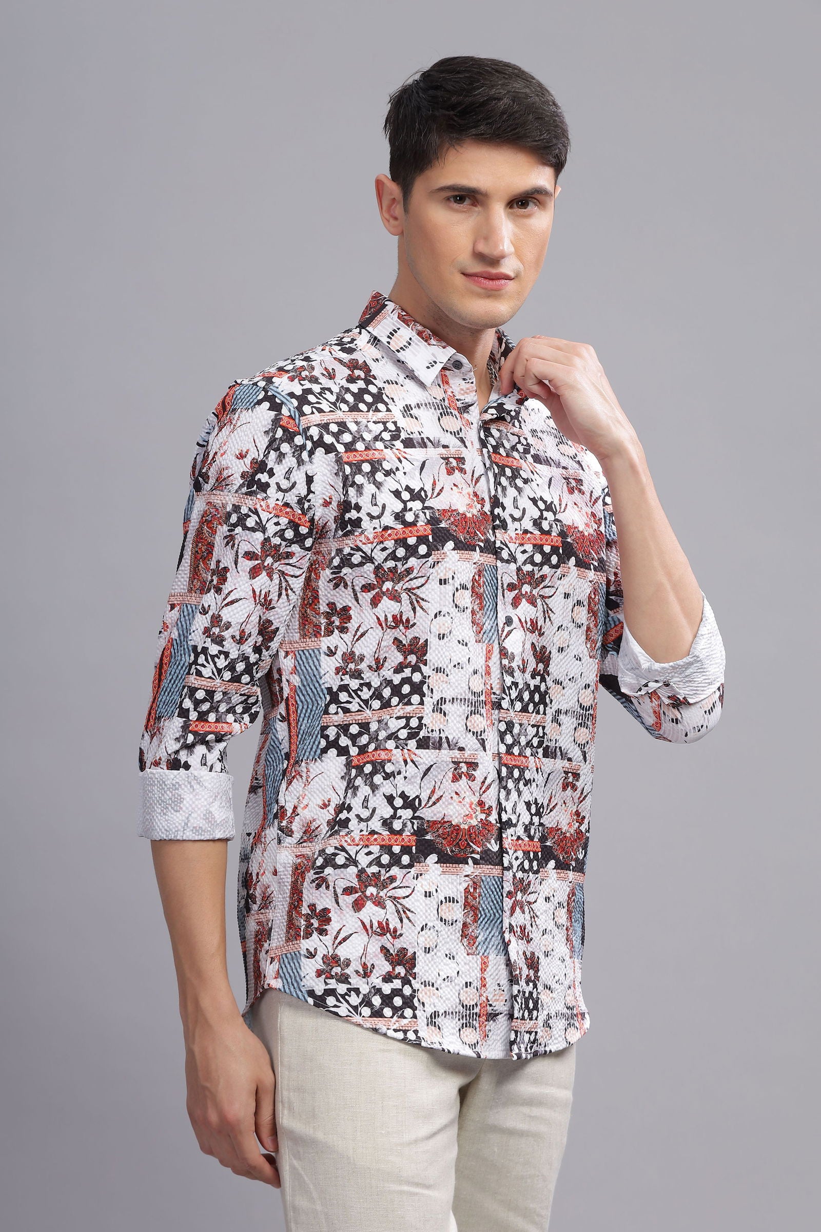 Zeno Textued weave shirt - Three Days
